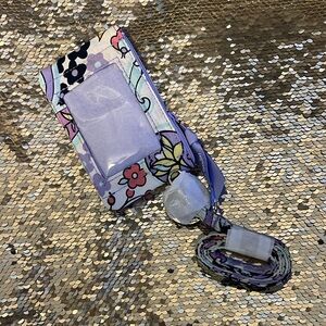 Vera Bradley Zip ID Case and Landyard